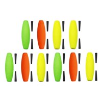 Magideal - 10 Piezas Flotadores De Pesca Bobbers De Pesca Herramienta De Aparejos De Pesca Regalos Del Día Del Padre Para Papá Flotadores De Clavijas De Pesca Co 6 Cm