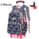 thumbnail image 1 of Rolling School Bags for Girls Backpack Children Waterproof School Backpacks with Wheels Middle School Trolley Luggage Back Pack, 1 of 3