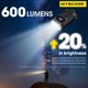 thumbnail image 4 of Llavero Nitecore TINI3 de 600 lúmenes con función de temperatura multicolor con linterna, 4 of 9