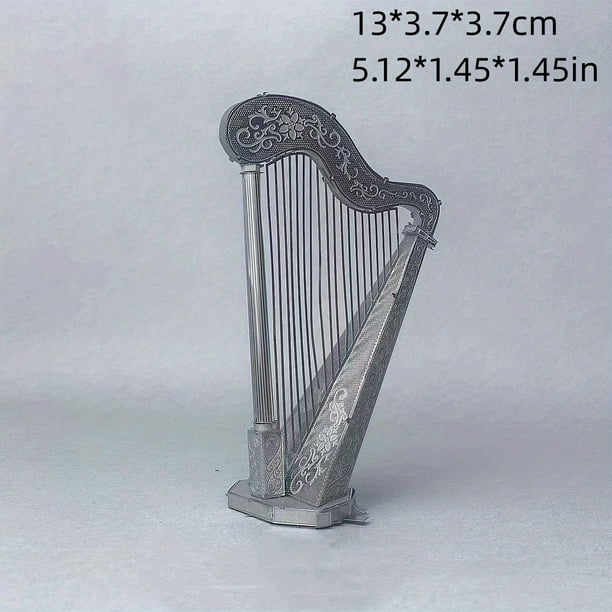 Metal Stainless Steel DIY Toy Assembled Musical Instrument Model 3D Three-dimensional Game Puzzle Organ Model