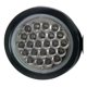 thumbnail image 1 of Foco Led Trocha Blanco Redondo 4 Pulgadas 37 Led Autocars, 1 of 2