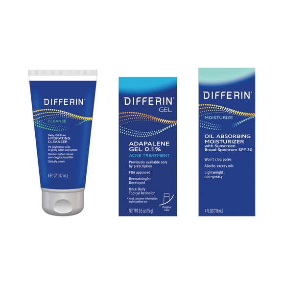 Kit De Cuidado De La Piel Para Tratamientos Para El Acné Régimen De 3 Pasos Con Spf