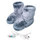thumbnail image 5 of Zapatilla De Regalo De Oficina De Felpa Cómoda Lavable Con Calefacción USB Gris, 5 of 5