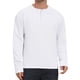 thumbnail image 1 of INSPIRE CHIC Camisetas Henley de Manga Larga para Hombre con Botones, Camisa Casual de Negocios 2XL Blanca, 1 of 6