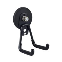 Magideal - Gancho Multiusos Ganchos Resistentes Para Garaje Recubrimiento Antideslizante Gancho De Almacenamiento Para Garaje Para Organizar Cuerdas Herramientas Negro