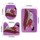thumbnail image 3 of Jorge Encoge Juego de 3 alfombras de baño de coral fleece: tapete de baño + alfombra de inodoro en forma de U + funda de tapa de inodoro en forma de O, 3 of 6