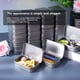 thumbnail image 3 of Latas con bisagras Tamicy de metal rectangulares plateadas, paquete de 40 unidades, 95 x 62 x 20 mm, 3 of 8