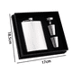 thumbnail image 2 of Set de regalo de petaca, petacas para licor para hombres con funda de cuero negro, 2 of 5