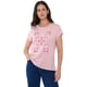 thumbnail image 1 of Polera Mujer M/C Focal Print Palo Rosa Corona, 1 of 5