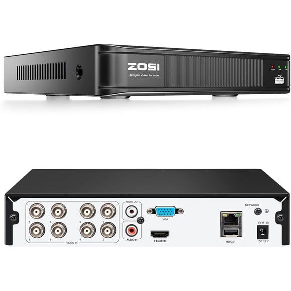 DVR ZOSI 8 Canales 5MP 3K Lite H.265 Detección AI