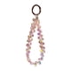 thumbnail image 1 of Llavero Con Cuentas, Pulsera, Llavero Para Estuche De Auriculares, Accesorios Para Coche, Bolso, Transparente, Rosa, 1 of 5