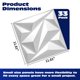 thumbnail image 2 of Panel de pared 3D Art3dwallpanels, diseño diamante de PVC, 33 piezas, 30 x 30 cm, 2 of 9