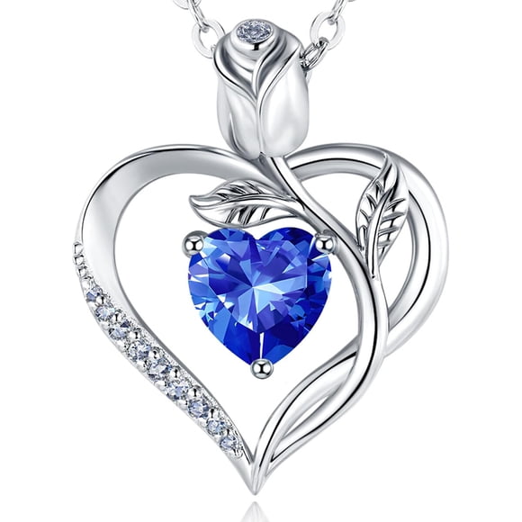Collar JACUPO Rose of Heart 1.2 CT Septiembre 18.52 in