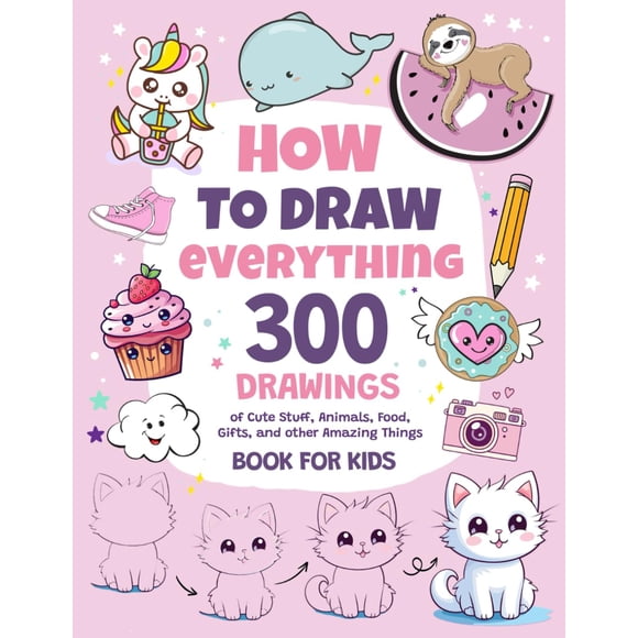 Libro VAIVIDHYAM Cómo dibujar todo: 300 dibujos lindos