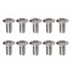 thumbnail image 4 of 10pcs 5 vías interruptor de guitarra de 3 vías tornillos fijos tuercas de reemplazo de guitarra plateadas, 4 of 5