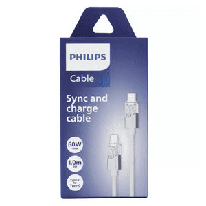 Philips - Cable De Datos Y Carga Tipo-C A Tipo-C Dlc5021Cw