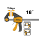 thumbnail image 2 of Prensa Sargento Rapida Industrial 80x450mm Ingco Hqbc18801, 2 of 7