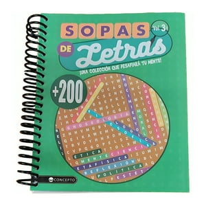Latinbooks - Libro 200 + Sopas De Letras Vol 3 Equipo Editorial