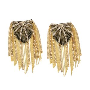 Ioensy - Cadena De Eslabones De Borla Epaulet Elegante Decoración De Uniformes Para Bailes De Fiesta Banquetes Aureate