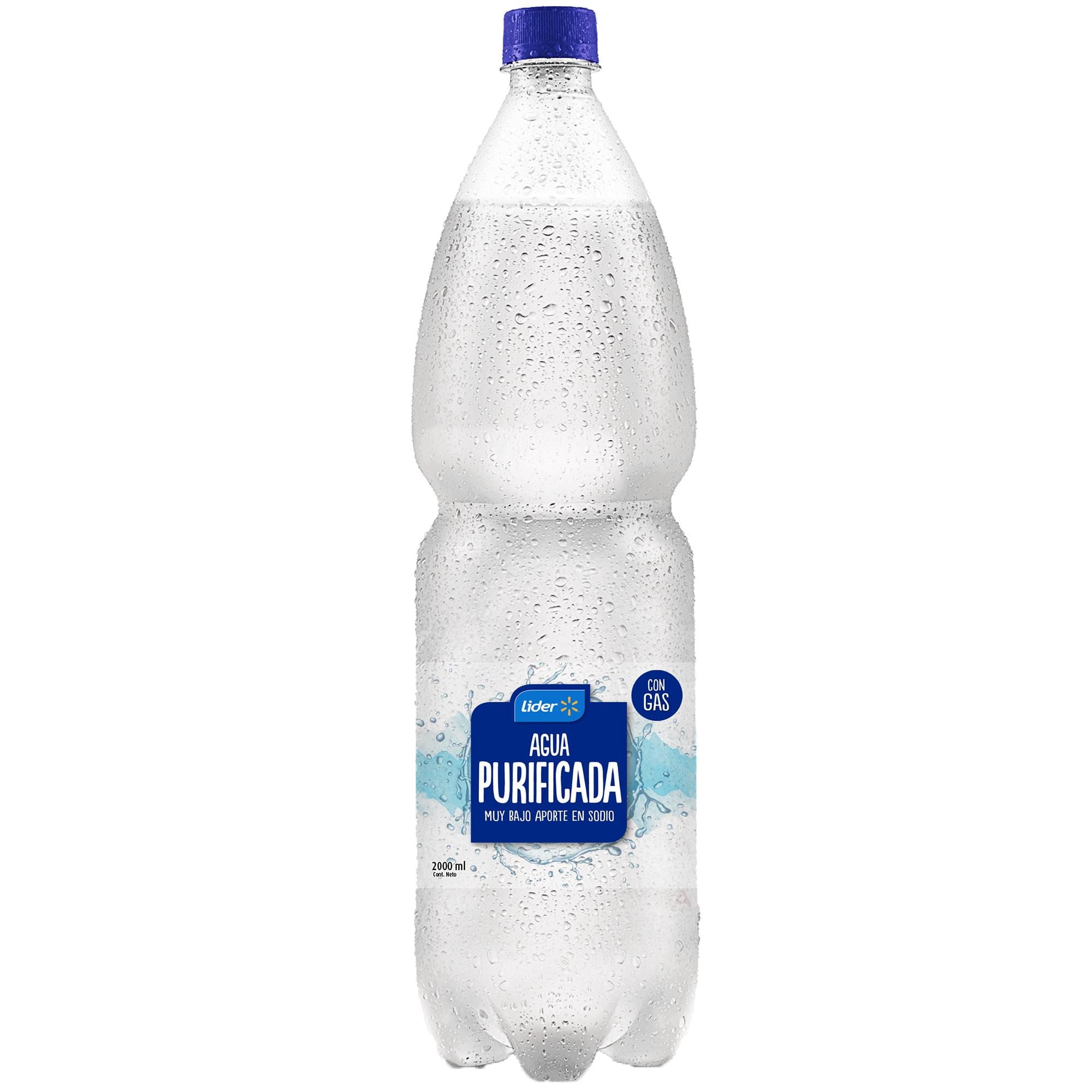 Agua Botella Purificada Con Gas 2 L Lider