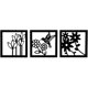 thumbnail image 3 of Cuadros colibrí flores pack 3 MDF, 3 of 3