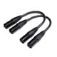 thumbnail image 1 of Cable de micrófono, adaptador XLR macho a macho, XLR de 3 pines y 15 cm, paquete de 2, 1 of 5