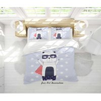 Milsleep - 3D Cartoon Animal Panda Pattern Quilt Cover Set Ropa De Cama Set Funda Nórdica