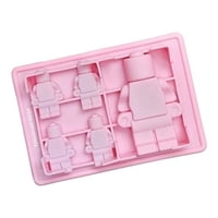 Genérico - Molde De Robot Molde De Silicona Muñeco Tipo Lego Molde 5Cav