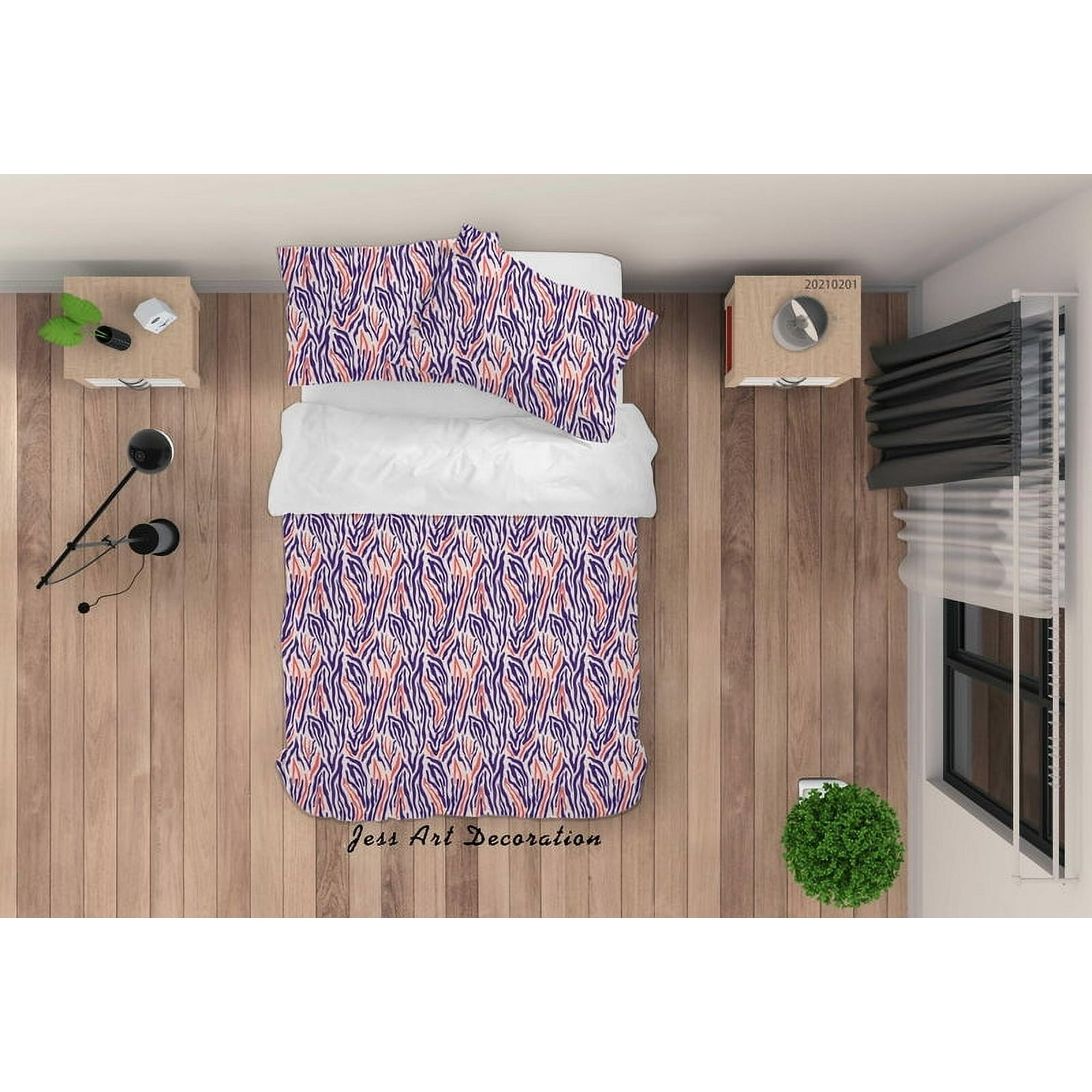 Milsleep - 3d Dibujado A Mano Animal Print Juego De Funda De Edredón Juego De Funda De Edredón Fundas De Almohada