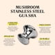 thumbnail image 2 of Herramienta de masaje Gua Sha Blumenes Mushroom de acero inoxidable, 2 of 7