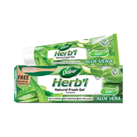 Dabur Amla - Pasta Dental Herb'L Aloe Vera Gel + Cepillo De Dientes 150Gr