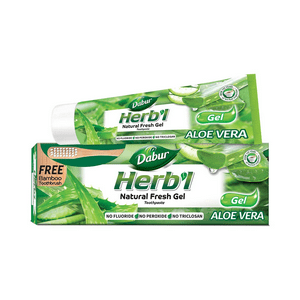 Dabur Amla - Pasta Dental Herb'L Aloe Vera Gel + Cepillo De Dientes 150Gr