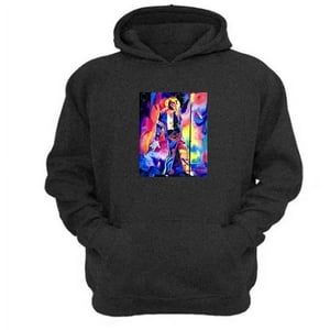 Genérico - Polerón Canguro Michael Jackson Gris Oscuro Talla L Unisex