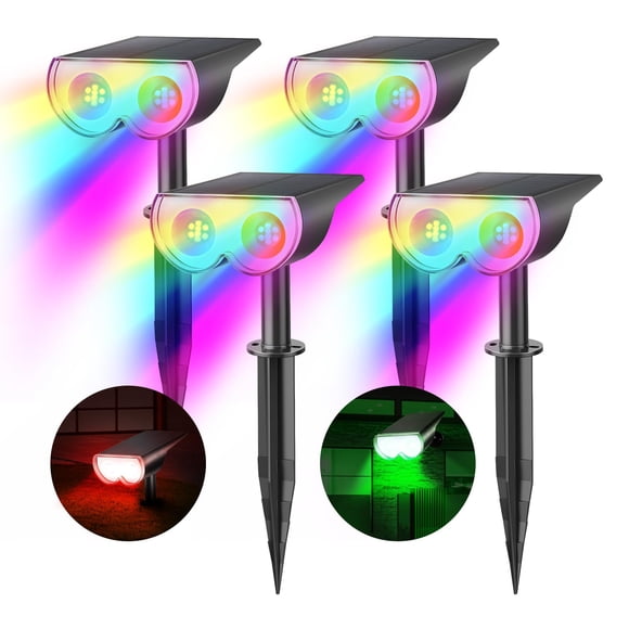 Focos solares Consciot, 22 LED, IP67, impermeables, paquete de 4