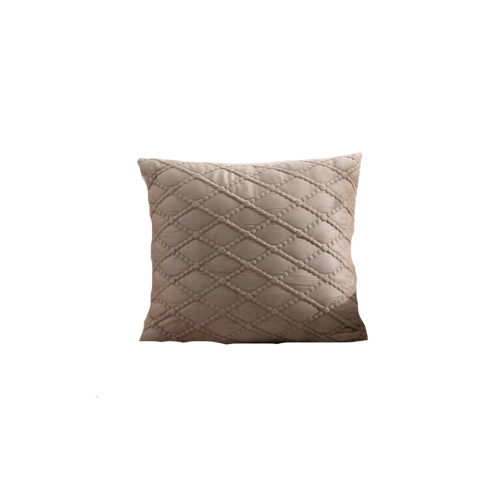 Genérico - Set De 4 Fundas De Cojin Terciopelo 45x45 Café