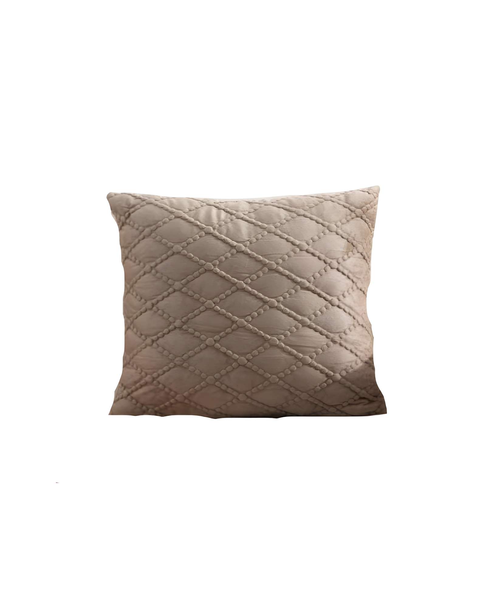 Genérico - Juego De 4 Fundas De Cojin Terciopelo 45X45 Café