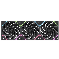 Xyz Pc Gear - Kit De 3 Ventiladores Xyz Vortex Pro A-Rgb, Conexión En Cadena, Reverse Airflow, 120Mm, Negro