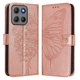 thumbnail image 2 of Funda cartera mariposa para Motorola Moto G15 Power con soporte y ranuras para tarjetas Oro rosa, 2 of 5
