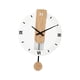 thumbnail image 3 of Reloj Oscilante De Madera Para Colgar En La Pared, Funciona Con Pilas Para Cocina, Números Romanos Versátiles, 3 of 5