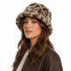 thumbnail image 2 of Gorro Bucket Mujer Peludo Animal Print Leopardo Invierno Suave Beige Talla Única, 2 of 5