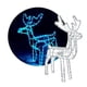thumbnail image 1 of Reno Navideño Con Movimiento Y Luz Led 120cm Azul, 1 of 3