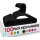 thumbnail image 1 of Hangers Para Niños Paquete De 100 Unidades De Plástico Color Negro, 1 of 7