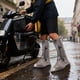 thumbnail image 3 of Impermeable cubiertas de zapato de lluvia para mujeres hombres, antideslizantes cubiertas de bota plegable reutilizable impermeables sobre zapatos Galoshes (M), 3 of 3