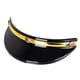 thumbnail image 5 of Visera Para Casco De Moto Peak 3 Snaps Trendy Para Cascos 3/4 Recambios Negro Dorado, 5 of 5