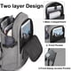 thumbnail image 3 of Mochila para portátil Mancro para viajes antirrobo con puerto USB, color gris, 3 of 7