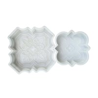 Ioensy - 2 Piezas De Ladrillos Decorativos Con Forma De Flor, Modelos De Baldosas De Pedal Para Aceras