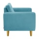 thumbnail image 5 of Sofa Bote 1c Felpa 01 Turquesa, 5 of 6