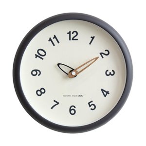 Magideal - Reloj De Pared De 10 Pulgadas, Reloj De Pared Decorativo, Reloj Colgante De Pared Nórdico Silencioso, Números Grandes Para Decoración De Sala De Estar Gris