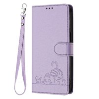 Funda Tipo Cartera Foxdock Para Xiaomi Redmi Note 13 Pro Plus 5G Con Soporte, Ranuras, Rfid, Diseño De Gato