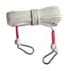 thumbnail image 1 of Cuerda de escalada con ganchos, Cuerda de escape duradera, Cuerda de nylon, Resistente al desgaste, 10M 8 mm para escalada de árboles, Rappel, Cuerda, 1 of 5